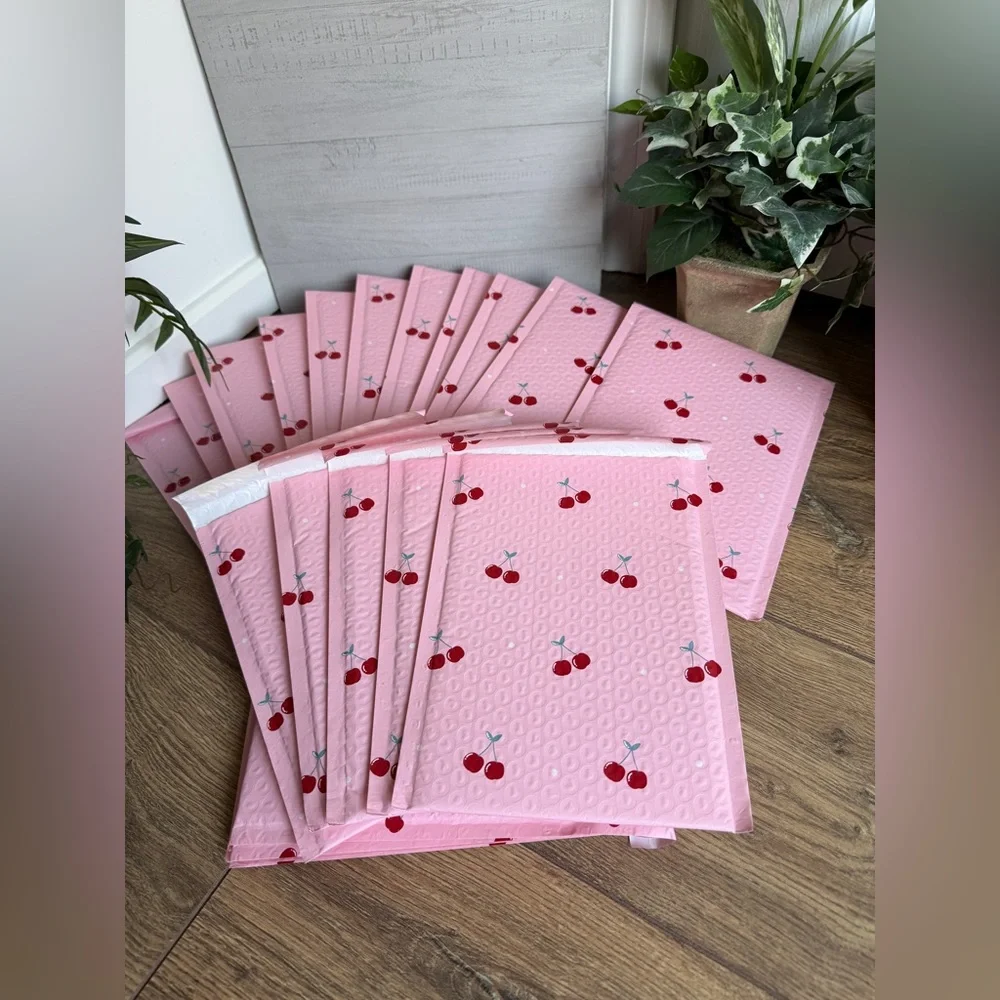 Pink Cherry Poly Bubble Self-Sealing Padded Mailers - 9x6 - Qty. 20